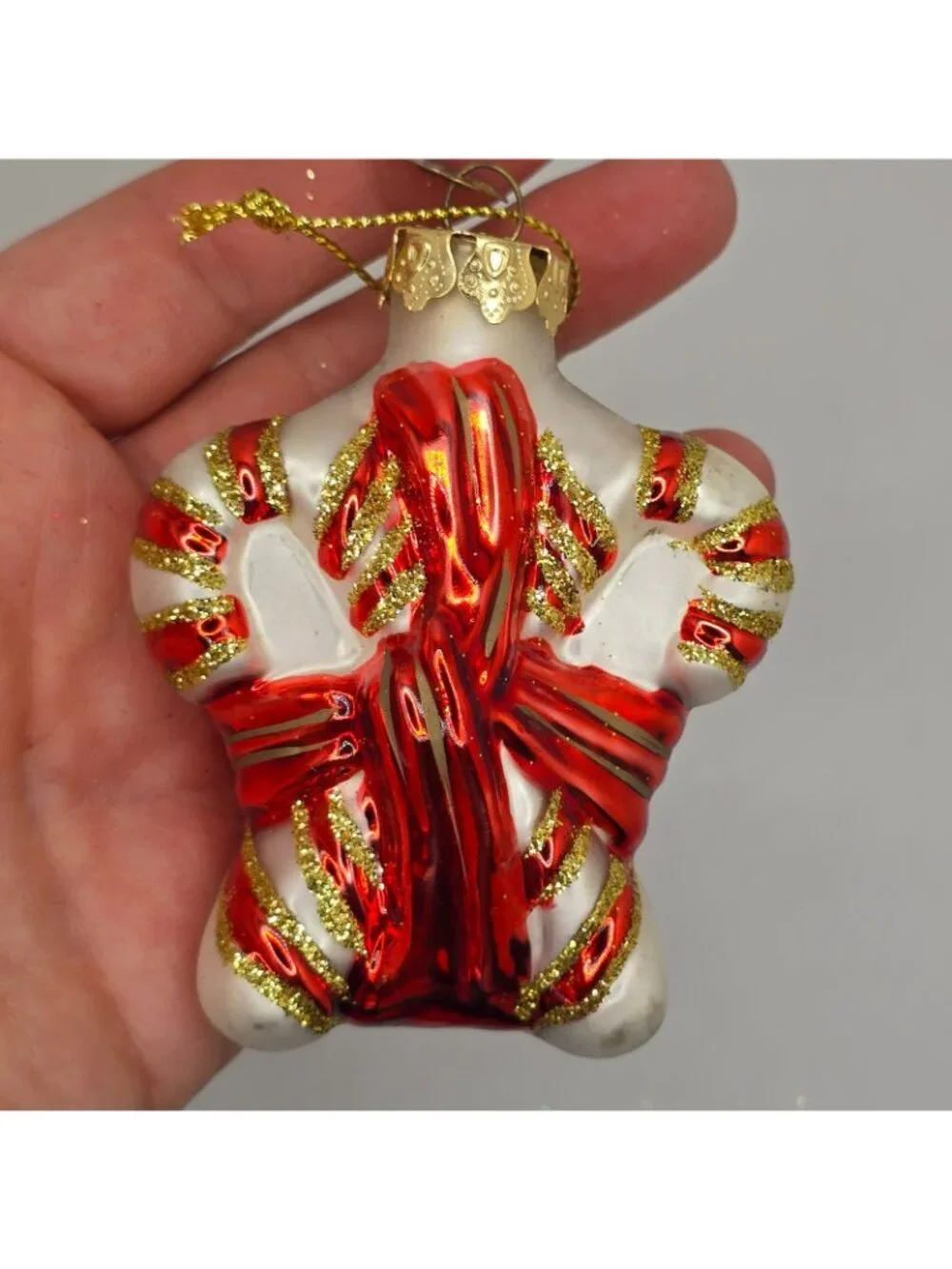 Christmas Ornament Glass Candy Cane Thomas Pacconi Museum Series 2003 Vintage